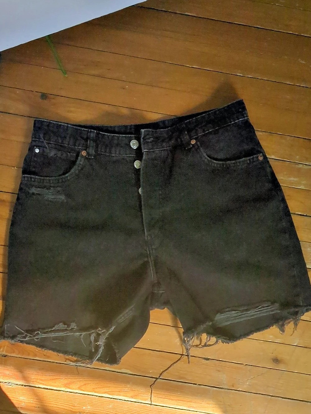 Bermuda Shorts Black Jean Size 44
